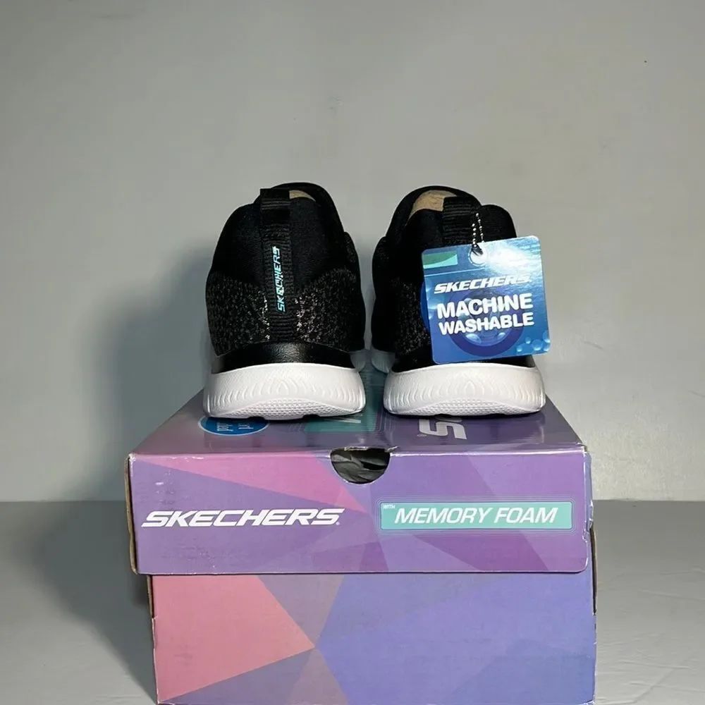 Skechers Summits Glowing Iris Washable Mesh Bungee Sneakers - Picture 7 of 8